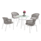 Table et chaises rondes de patio en plein air de jardin bistro