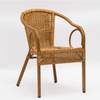 Chaise de fleur de jardin en rotin et bambou en aluminium pour l'extérieur