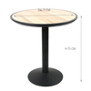 Ensemble de table et de chaises en aluminium de bistro de café de rotin de jardin