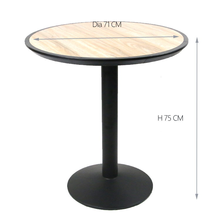 Ensemble de table et de chaises en aluminium de bistro de café de rotin de jardin
