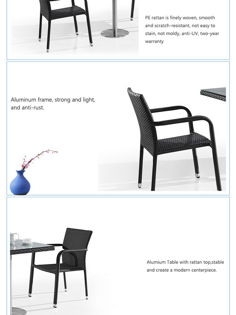 chaises de patio en osier