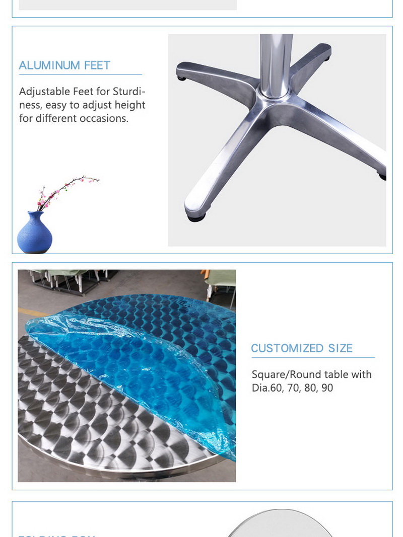 table de bar en plein air