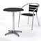 Table et chaises en bois en plastique en aluminium extérieures de jardin