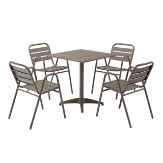Ensemble de meubles de patio en aluminium Bistro