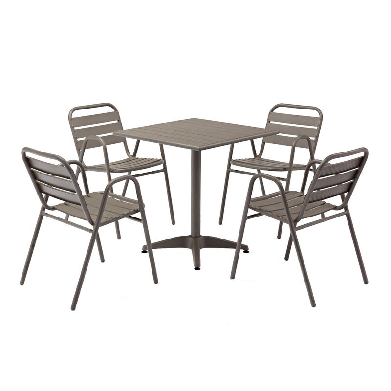 Ensemble de meubles de patio en aluminium Bistro