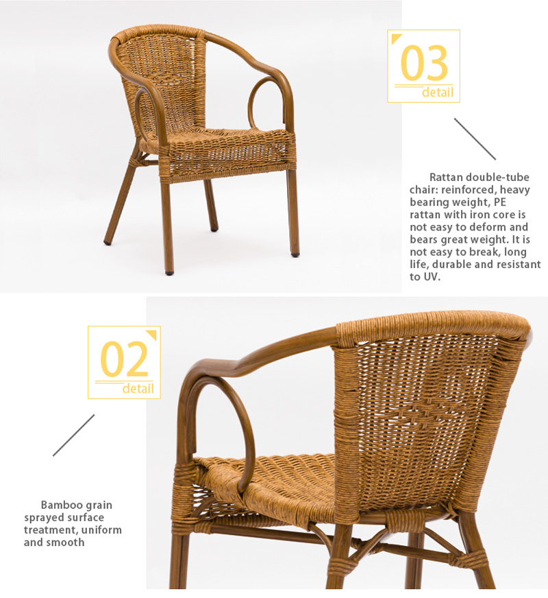 chaises en rotin de bambou