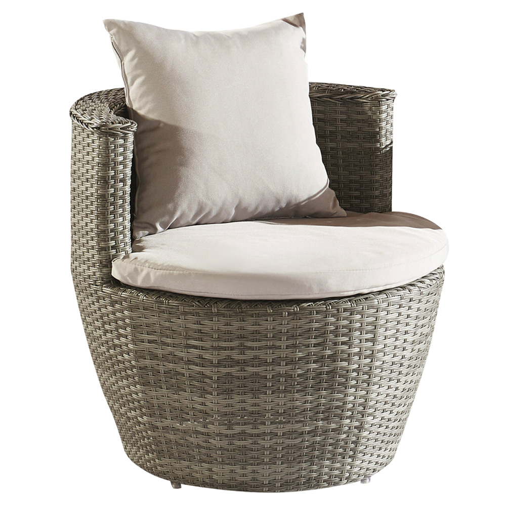 Sofa sectionnel de sofa de coin de rotin extérieur de meubles extérieurs bon marché