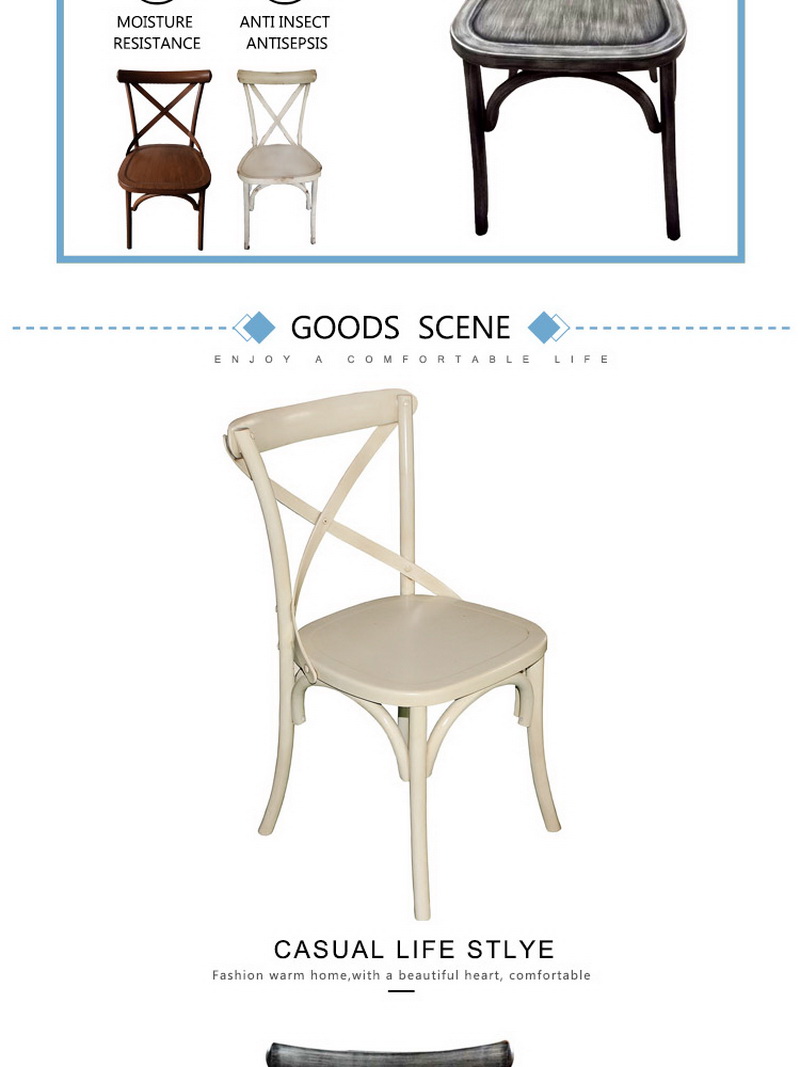 chaises de restaurant en m&eacute;tal