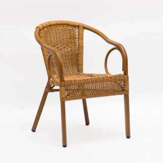 Chaise de meubles en rotin de bambou en métal de jardin de jardin à vendre