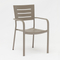 chaises en aluminium de patio extérieur de bistro