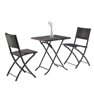 Bistro Garden Patio Ensemble De Table Et Chaises Pliantes