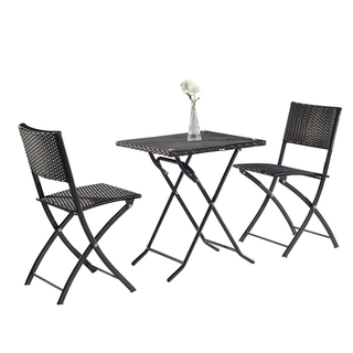 Bistro Garden Patio Ensemble De Table Et Chaises Pliantes