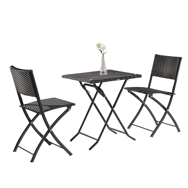 Bistro Garden Patio Ensemble De Table Et Chaises Pliantes