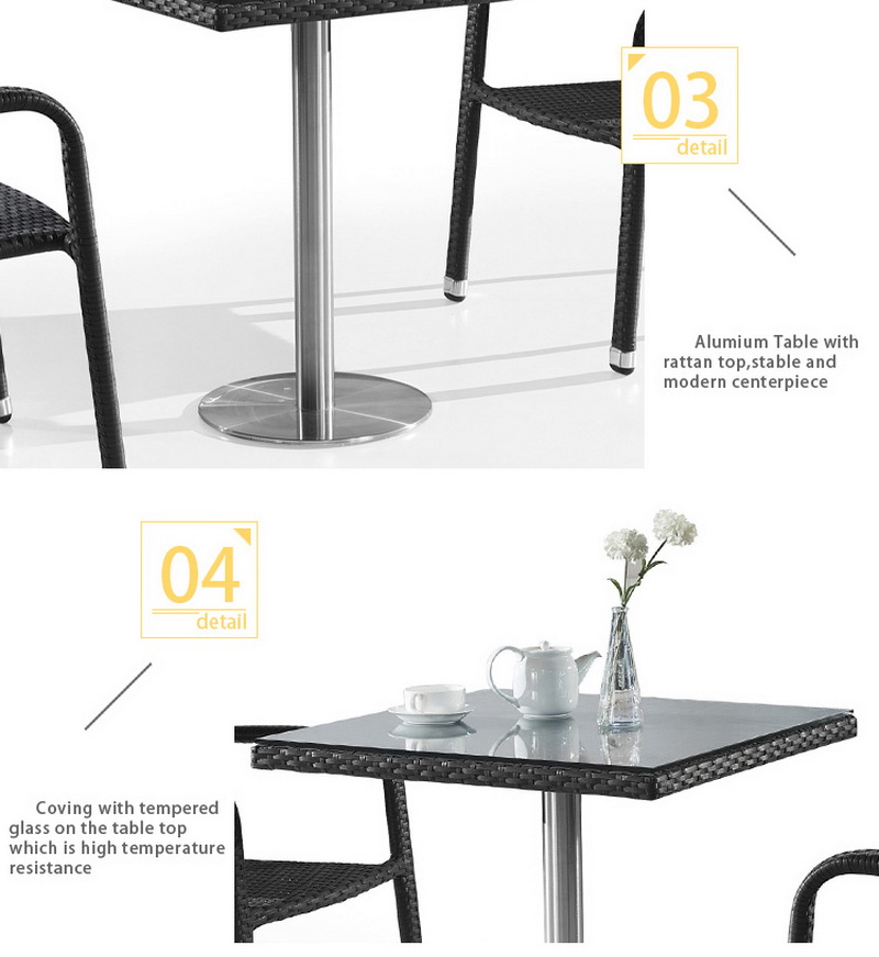 chaises de table de jardin