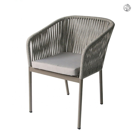 Chaise de sangle en aluminium de plage d'hôtel de restaurant extérieur