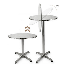 Table de bar haute portative pliante pour patio extérieur