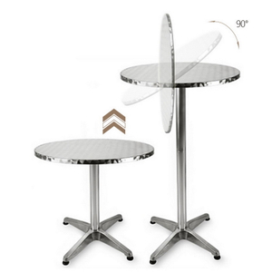 Table de bar haute portative pliante pour patio extérieur