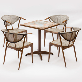 Ensembles de table et chaises en aluminium