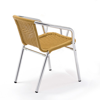 Fauteuil en osier et rotin de jardin en plein air Bistro