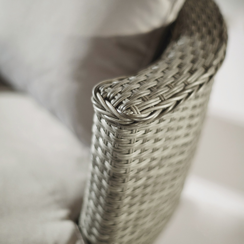 Sofa sectionnel de sofa de coin de rotin extérieur de meubles extérieurs bon marché