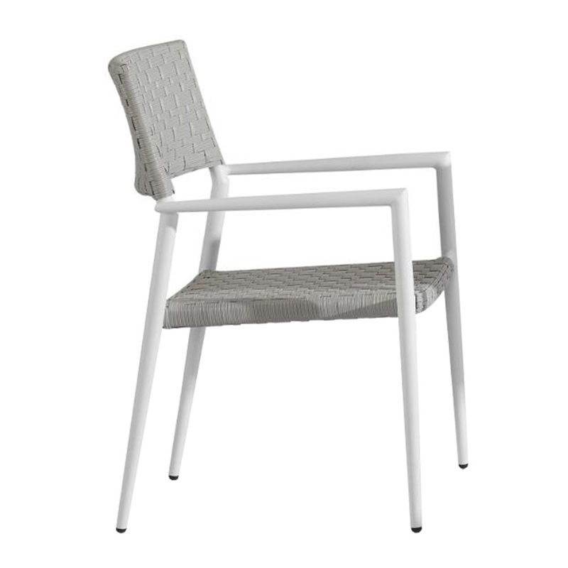 Chaises empilables blanches bon marché industrielles modernes de restaurant à vendre