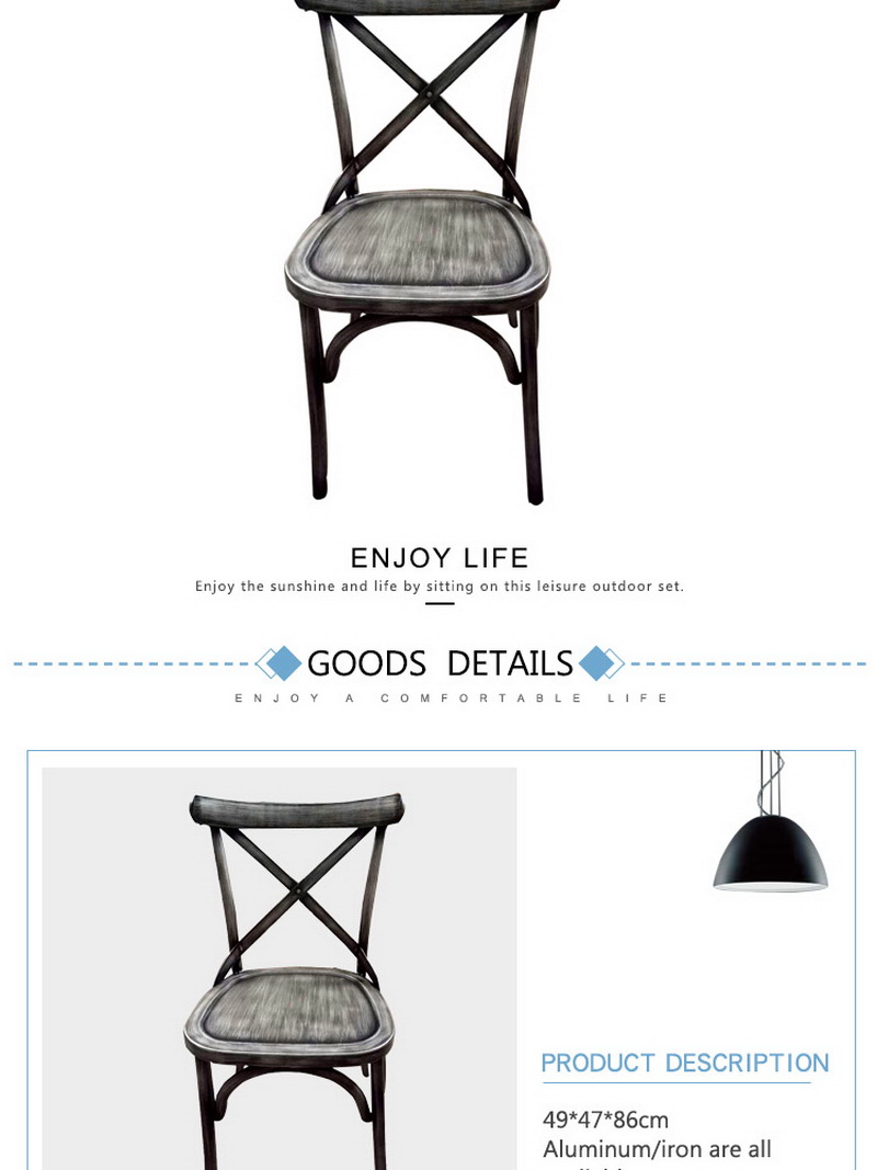 chaises de restaurant en plein air