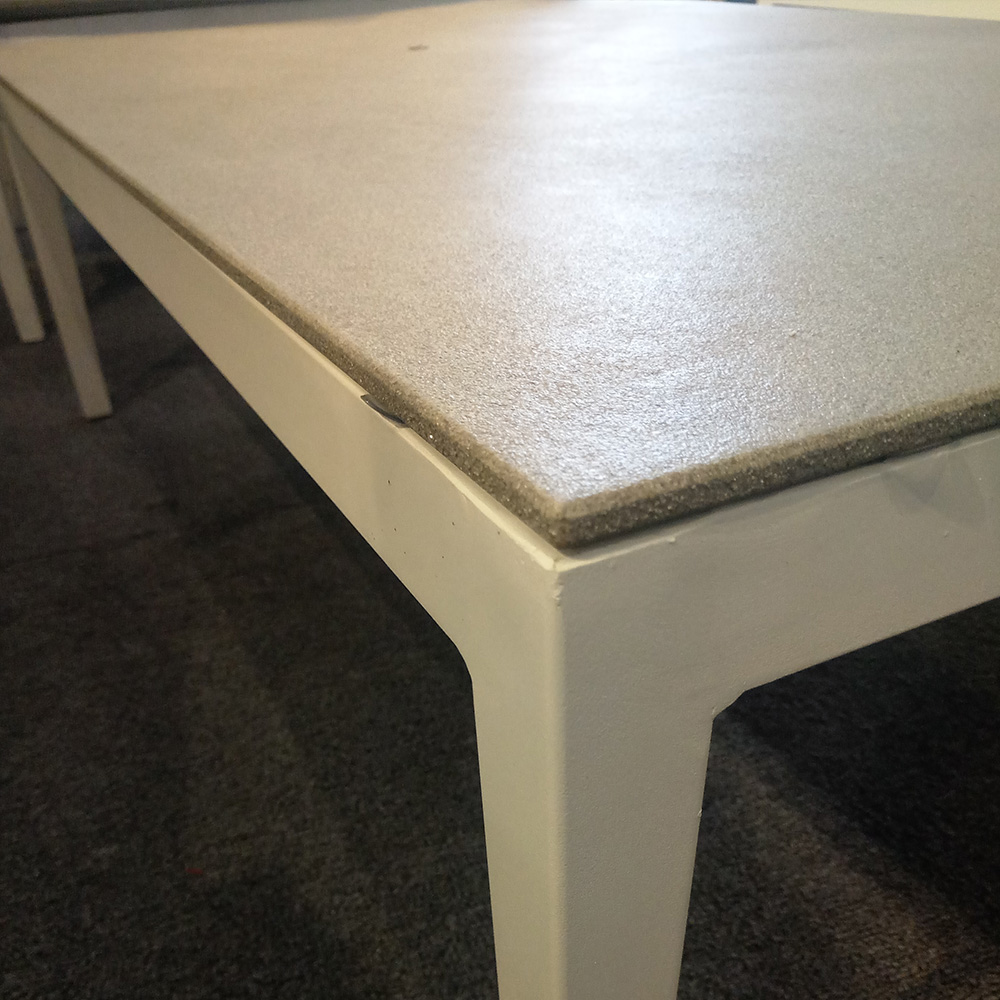 Sofa sectionnel en sofa de sofa sectionnel en métal de patio extérieur petit