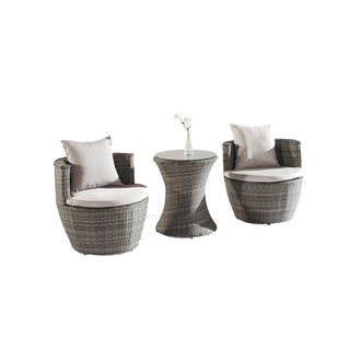 Sofa sectionnel de sofa de coin de rotin extérieur de meubles extérieurs bon marché