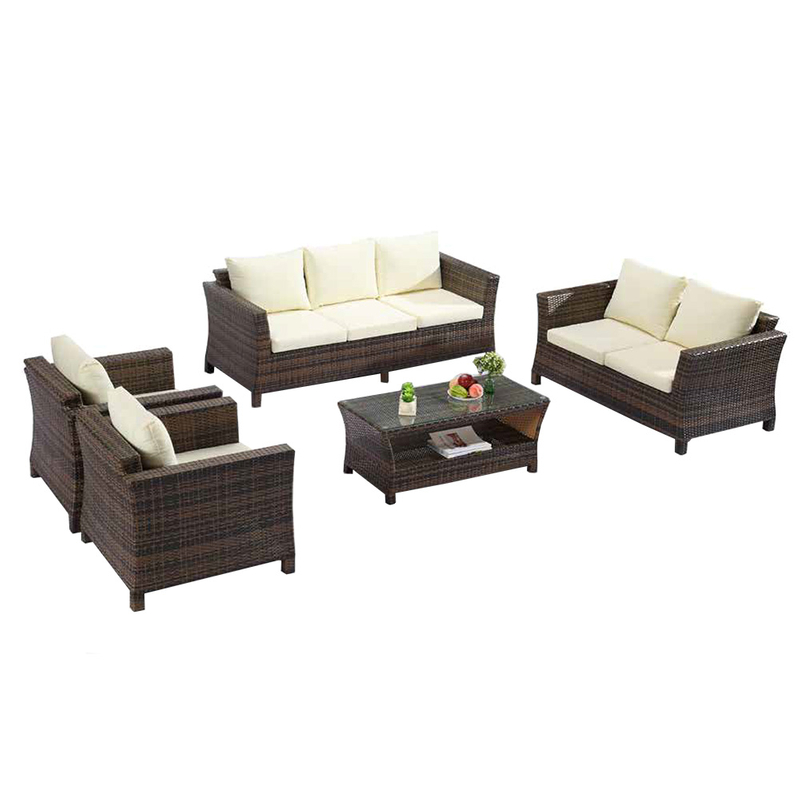 Ensemble de sofa en osier de rotin extérieur 2 places