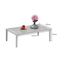Ensemble de sofa sectionnel en rotin pour coin extérieur