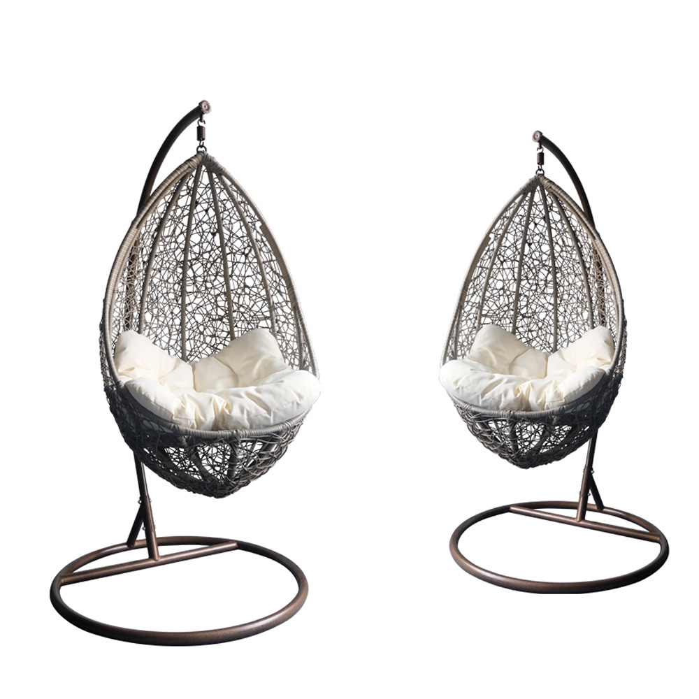 Balançoire pour chaise à oeufs suspendus en rotin
