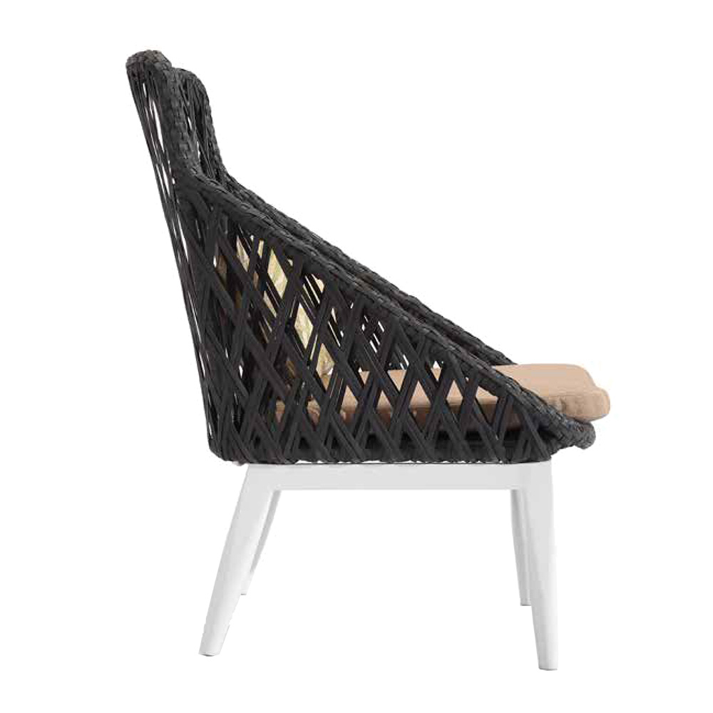Ensemble de sofa de salon de jardin de rotin de jardin extérieur de restaurant