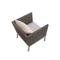 Ensemble de sofa sectionnel en rotin pour coin extérieur