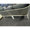 Sofa sectionnel en sofa de sofa sectionnel en métal de patio extérieur petit