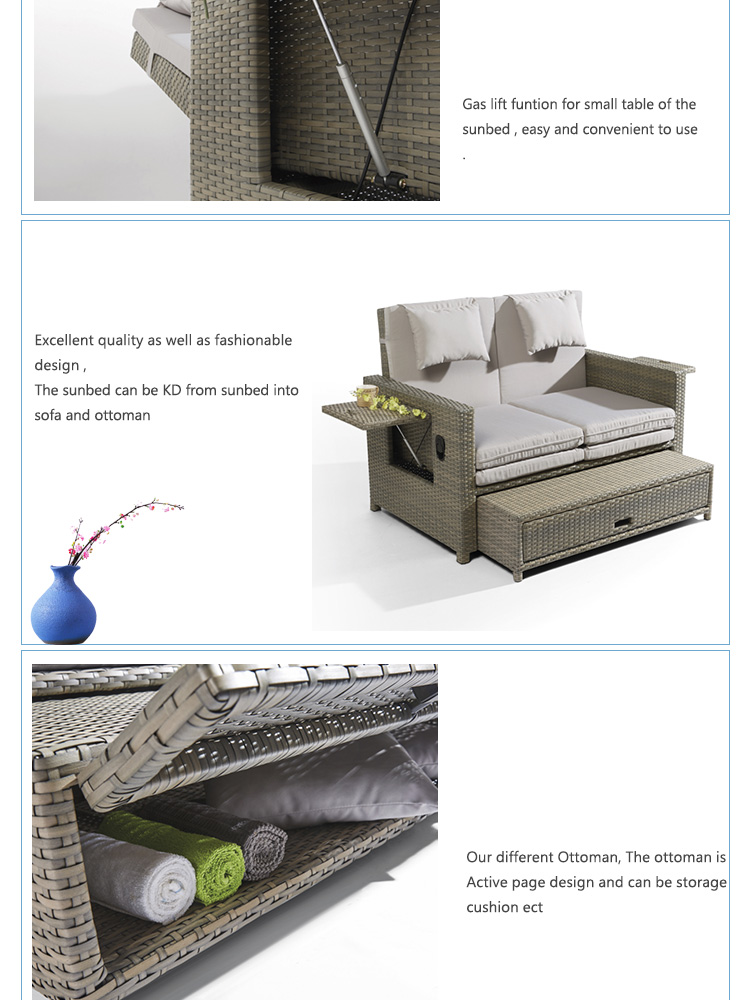 bain de soleil en rotin