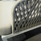 Sofa sectionnel en sofa de sofa sectionnel en métal de patio extérieur petit