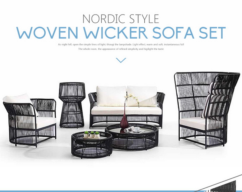 canap&eacute; en rotin