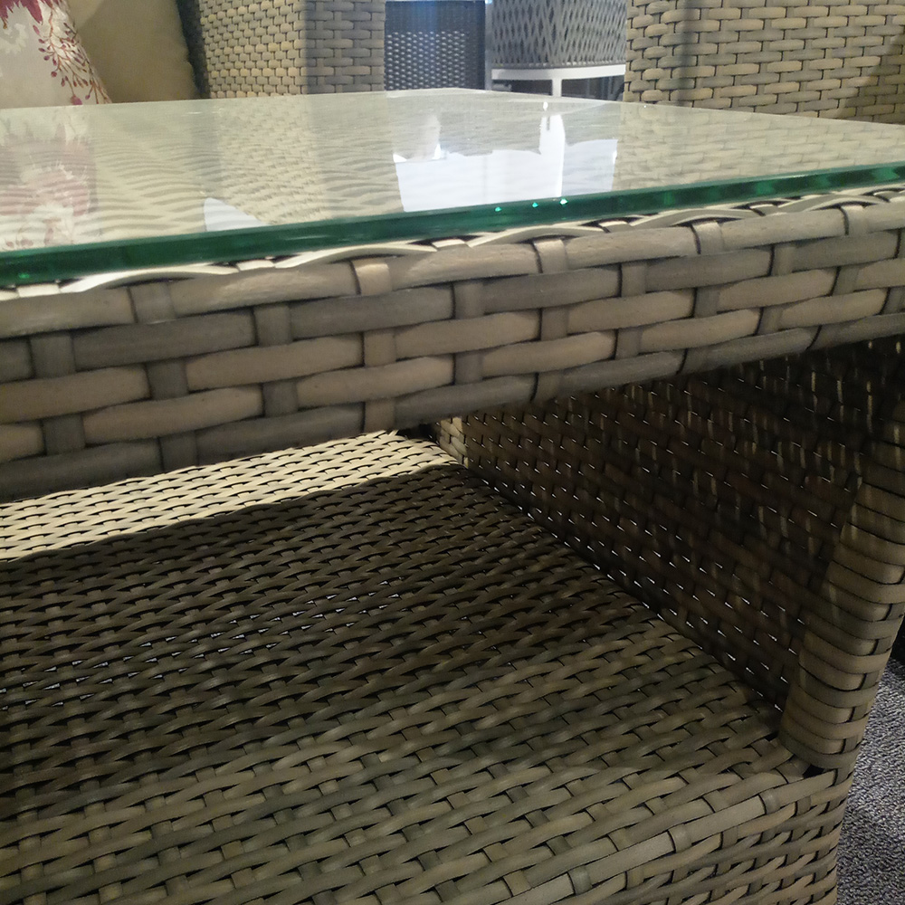 Ensemble de sofa en osier de rotin extérieur 2 places